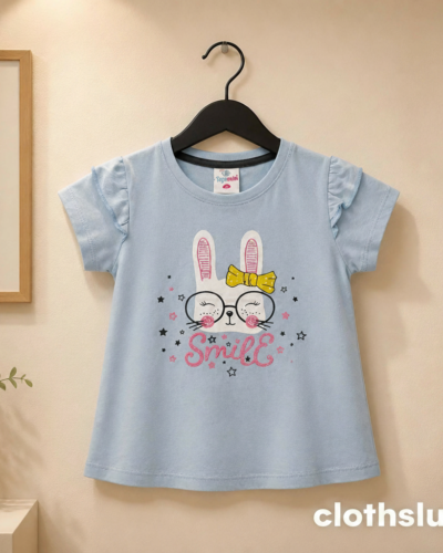 Topomini Girls Light Blue T-Shirt Size 8Y